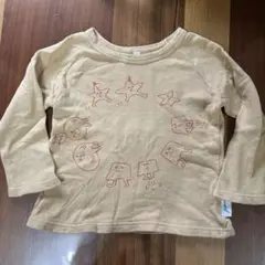 マーキーズ　ロングTシャツ　カットソー　薄オレンジ　星　100cm