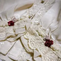 axes femme 薔薇 パール レース ブラウス L クラシカルのサムネイル