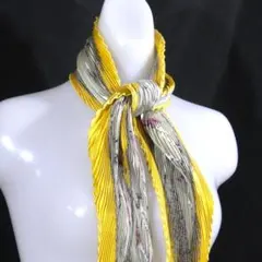 美品箱付　HERMES エルメス　大判スカーフ　カレ90 プリーツ　 D613