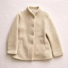 agnès b. ノーカラージャケット ウールコート