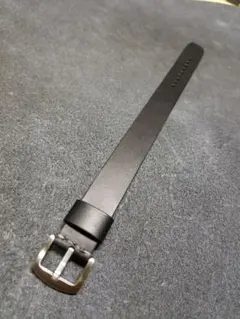 20mm 引通しベルト イタリアンオイルレザー ブルガロ 半艶黒