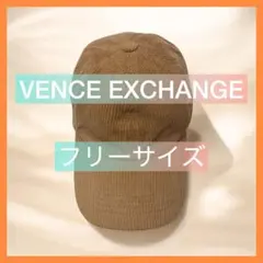 VENCE EXCHANGE コーデュロイ キャップ ベージュ レディース