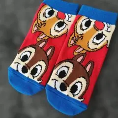 タグなし　未使用品　Disney チップとデール 靴下 23-25cmのサムネイル