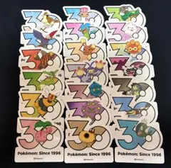ポケモン 韓国限定 30周年ロゴ ステッカー 20枚 まとめ売り ポップアップ⑬