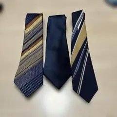 ネクタイ3本セット　青