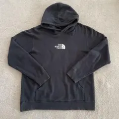 【THE NORTH FACE】パーカー フード 刺繍ロゴ　スウェット 黒