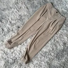 ミッシェルクラン ストレッチテーパードパンツ ライトベージュ レディス38