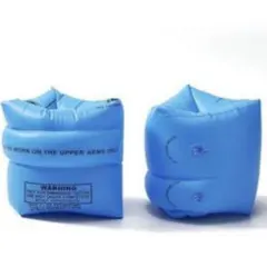 アームリング 子供用スイミング補助具 子供用浮き輪 アームヘルパー 2個 ブルー