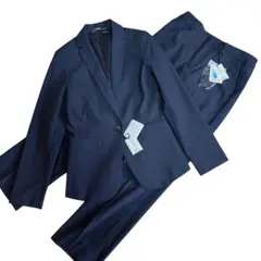 新品タグ付き renoma FEMME パンツスーツ 紺