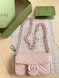 極美品 GUCCI マーモント チェーンショルダーバッグ・ベルトバッグ