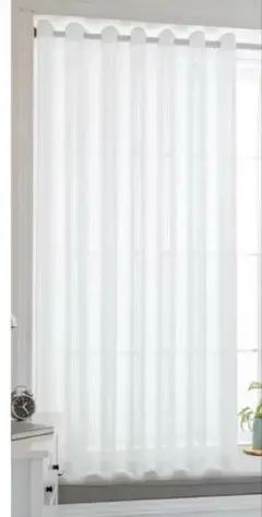 レースカーテン 丈230cm 幅120cm 1枚 ホワイト　新品未使用のサムネイル