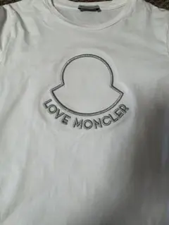 美品！！！MONCLER ホワイト 長袖Tシャツ ロゴ刺繍12Aのサムネイル