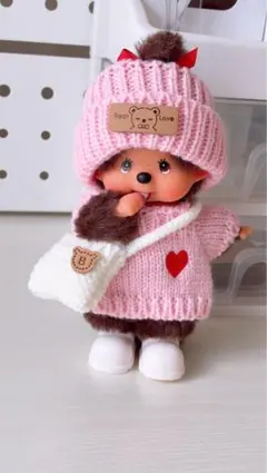 モンチッチSSサイズ服　ぬいぐるみ着せ替え　ニット４点セット