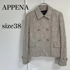 ☆APPENA レース風ダブルブレストジャケット size38