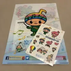 郡山市キャラクター がくとくん ストラップ シール クリアファイル　セット