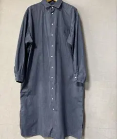 THE NORTH FACE ダークブルー シャツワンピース　パープルレーベル