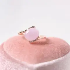 クンツァイト 天然石リング フリーサイズ R1084