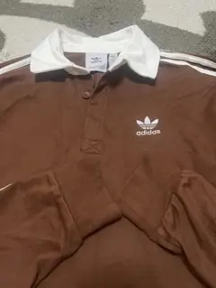 adidas アディダス 茶色 スウェット パーカー
