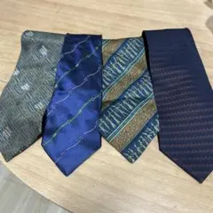ネクタイセット 4本組　青系