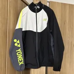 YONEX ウォームアップジャケットLサイズ黒/白/黄緑