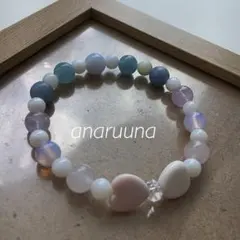 milky♡ribbon❤︎天然石 パワーストーンブレスレット