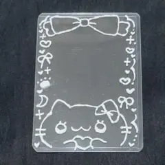 ホワイトチョコ風 トレカケースデコ 量産型 平成女児 チェキケース メイドカフェ