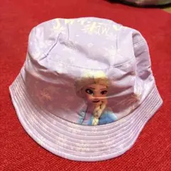 新品　エルサ　アナ アナと雪の女王　バケットハット 薄紫　キッズ baiya