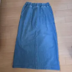 ユニクロデニムジャージーナロースカート
