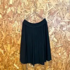 KEITH キース 膝丈スカート フレア プリーツ ブラック レディース 40