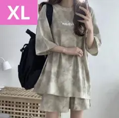 セットアップ Tシャツ ハーフパンツ XL 半袖 レディー 上下セット