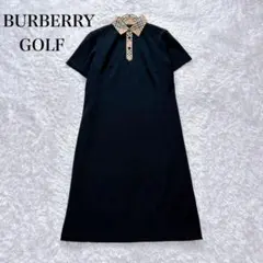 美品　BURBERRY GOLF　ワンピース　半袖 ノバチェック ポロシャツ