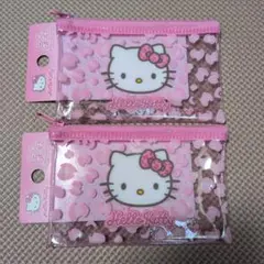 【Hello Kitty】 サンリオラメポーチ 2個セット未使用タグ付き
