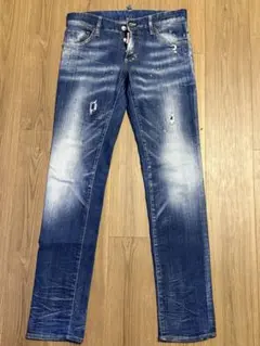 【美品】 ディースクエアード　ペイント　ダメージ　デニム 44