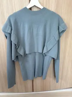 LOWRYS FARM フリルニット 長袖