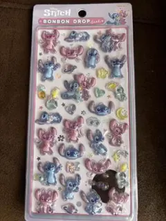 【正規品】スティッチ ボンボンドロップシール　エンジェル