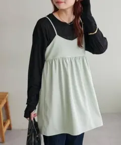 新品未使用　DISCOAT 《新色追加》【WEB限定】ティアードキャミブラウス