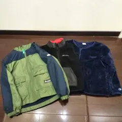 【3点セット】チャンピオン ロゴス ジャケット ウェア 140 子供 秋冬