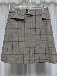 チェック柄ミニスカート