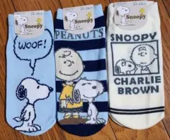 PEANUTS スヌーピー レディース ソックス 3足セット