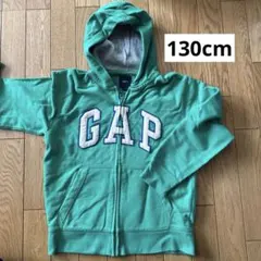 GAP Kids フード付きパーカー 130 グリーン