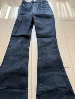 MOUSSY ブラック ブーツカットデニム