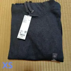 未使用⭐️ユニクロ⭐️ブラッシュドジャージープルパーカーダークグレー XS