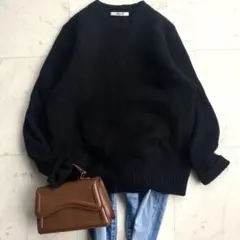 美品 SLOANEスローン3G＆5Gジーロンラム×カシミヤクルーネックニット3