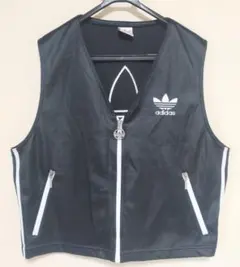 90s デサント社 adidas トレフォイル刺繍 ジャージ ベスト/OLDのサムネイル