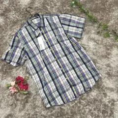 ❤️Adidas❤️アディダス チェック柄シャツ【39】レディース 美品 海外