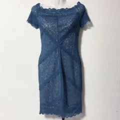 NIKIBIKI オフショル レースワンピース キャバドレス S シースルー