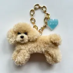 トイプードル（アプリコット） 名入れバッグチャーム