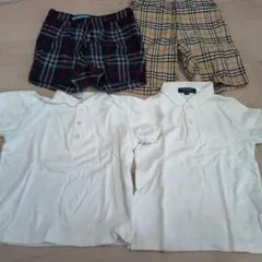 110cmBURBERRYシャツ・ズボン、familiarポロ、他ズボン