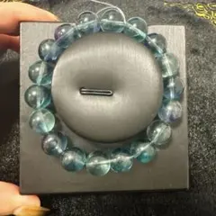 高品質 ブルーグリーン フローライト ブレスレット