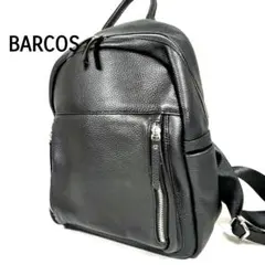美品❁BARCOS バルコス リュックサック バックパック レザー ブラック